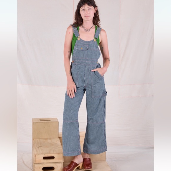 Big Bud Press Carpenter Overalls in Railroad - Picture 1 of 10